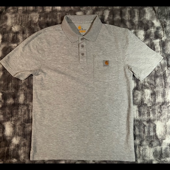 Carhartt Original Fit half button, collared, short sleeve polo mens sz sm - Picture 2 of 7